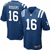 Nike Men & Women & Youth Colts #16 Rogers Blue Team Color Game Jersey,baseball caps,new era cap wholesale,wholesale hats